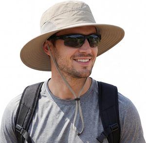 Chapeau Bob Unisexe Personnalisé OEM UPF 50+ à Large Bord, Respirant, en Coton, avec Sangle Mentonnière, Idéal pour la Pêche, la Randonnée et les Fêtes en Extérieur, Brodé - Product Image 1