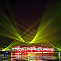 Nouveau projecteur laser de spectacle lumineux coloré Dikai 2025, faisceau laser transparent, projecteur laser, éclairage de scène contrôlé par DMX512, indice de protection IP66