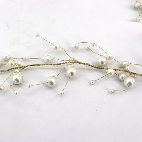 カスタマイズ可能なパーティーLedライトクリア人工真珠アクリルビーズガーランドDiyハンギングツリー結婚式の装飾