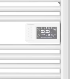 Réchauffeur <span class=keywords><strong>radiateur</strong></span> sèche-serviettes de salle de bain blanc avec contrôleur thermostatique pour hôtel AVONFLOW certifié CE - Product Image 3