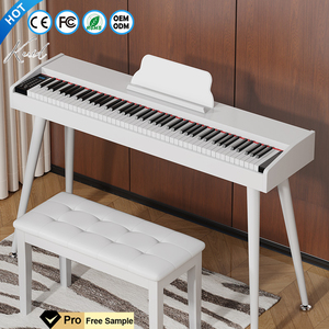 <span class=keywords><strong>KERID</strong></span> Factory 88 Teclas Teclado musical Teclado de piano digital ponderado Teclas De Piano profesional Piano electrónico portátil - Product Image 1