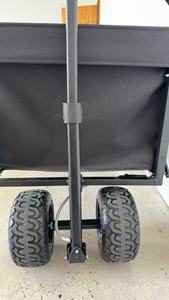 Cơ giới có thể gập lại Wagon cắm trại bãi biển Wagon giỏ hàng nhiệm vụ nặng nề ráp tiện ích giỏ hàng Xe đẩy điện gấp giỏ hàng - Product Image 4