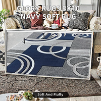 Tapis géométrique abstrait moderne 5x8 en polypropylène lavable, grand tapis imprimé pour salon, chambre à coucher, Alfombra Tapis
