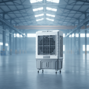 เครื่องทำความเย็นแบบตั้งพื้นอุตสาหกรรมความแม่นยำสูง พร้อมมอเตอร์ AC ปรับความเร็วลมได้หลายระดับ เหมาะสำหรับร้านค้า บ้าน และสำนักงาน - Product Image 3