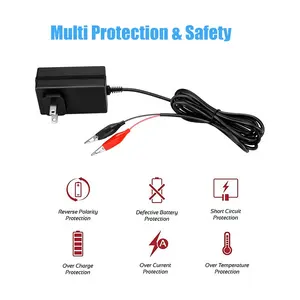 6v Battery Charger Intelligent 6V 12V 800mA Battery Charger SLA AGM Gel Lead Acid Battery Charger Maintainer 6V 12V MCU Auto Charger