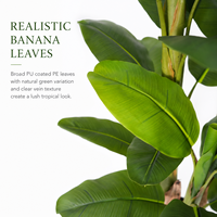 Grand palmier bananier artificiel, plante tropicale, emballage KD, écologique, ignifuge, protection UV, pour aménagement paysager, vente en gros