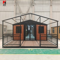 Maison conteneur extensible à double aile de 20, 30 ou 40 pieds – Cabane de vacances préfabriquée moderne pour Airbnb, complexe hôtelier et hébergement familial