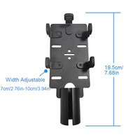 Offre Spéciale universel 360 degrés Rotation ABS plastique POS Machine support en gros finition métallique Angle réglable POS support