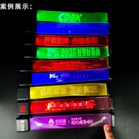 Bracelet magnétique led personnalisé illuminant le bracelet de fête flash avec une lumière colorée