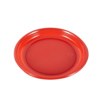 Assiettes en plastique jetables de 7 pouces et 9 pouces, pour dessert, dîner, salade, plats froids, vaisselle de fête, assiettes colorées