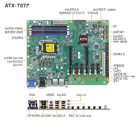 Linkleaps Q370 Chipsatz ATX Industrie-Desktop-Motherboard Intel 8./9. Gen Core I9/i7/i5/i3 6 USB 3.2 6 PCIe Dual-Channel LAN