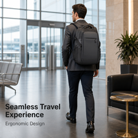 Nouveau Sac à Dos pour Ordinateur Portable Personnalisé et Étanche avec Port USB pour Hommes, Idéal pour Affaires, École et Bureau