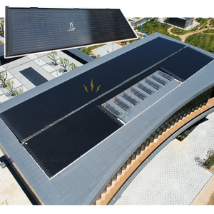 Tuiles photovoltaïques plates, feuilles de toiture solaires légères, panneaux solaires à haute efficacité <span class=keywords><strong>pour</strong></span> bâtiments modernes - Product Image 5