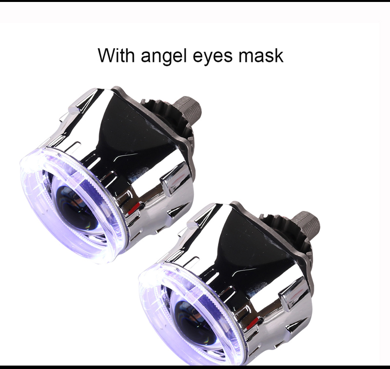 5500k 12V HD LED lens with shroud & led angel eye