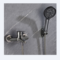 Nouvelle suite de robinetterie sanitaire murale de luxe en laiton moderne pour salle de bain d'hôtel 2026 – Mitigeurs de douche en métal standard