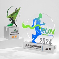 Nouveau Trophée Sportif Champion en Cristal, Médaille et Plaque de Récompense Économiques au Design Unique pour Salons Professionnels, Événements Sportifs et Compétitions, Couronne