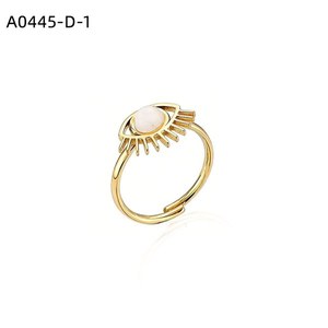 Anillo de Moda con PIEDRA NATURAL A0445 para Mujer, Joyería de Alta Calidad - Product Image 1