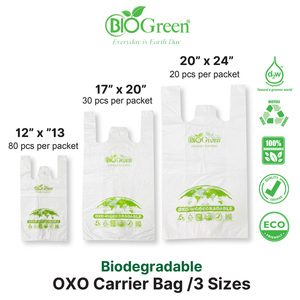 Sac de courses et sac T-shirt biodégradable à 100 %, personnalisé, impression offset, technologie D2W, biodégradable OXO - Product Image 5
