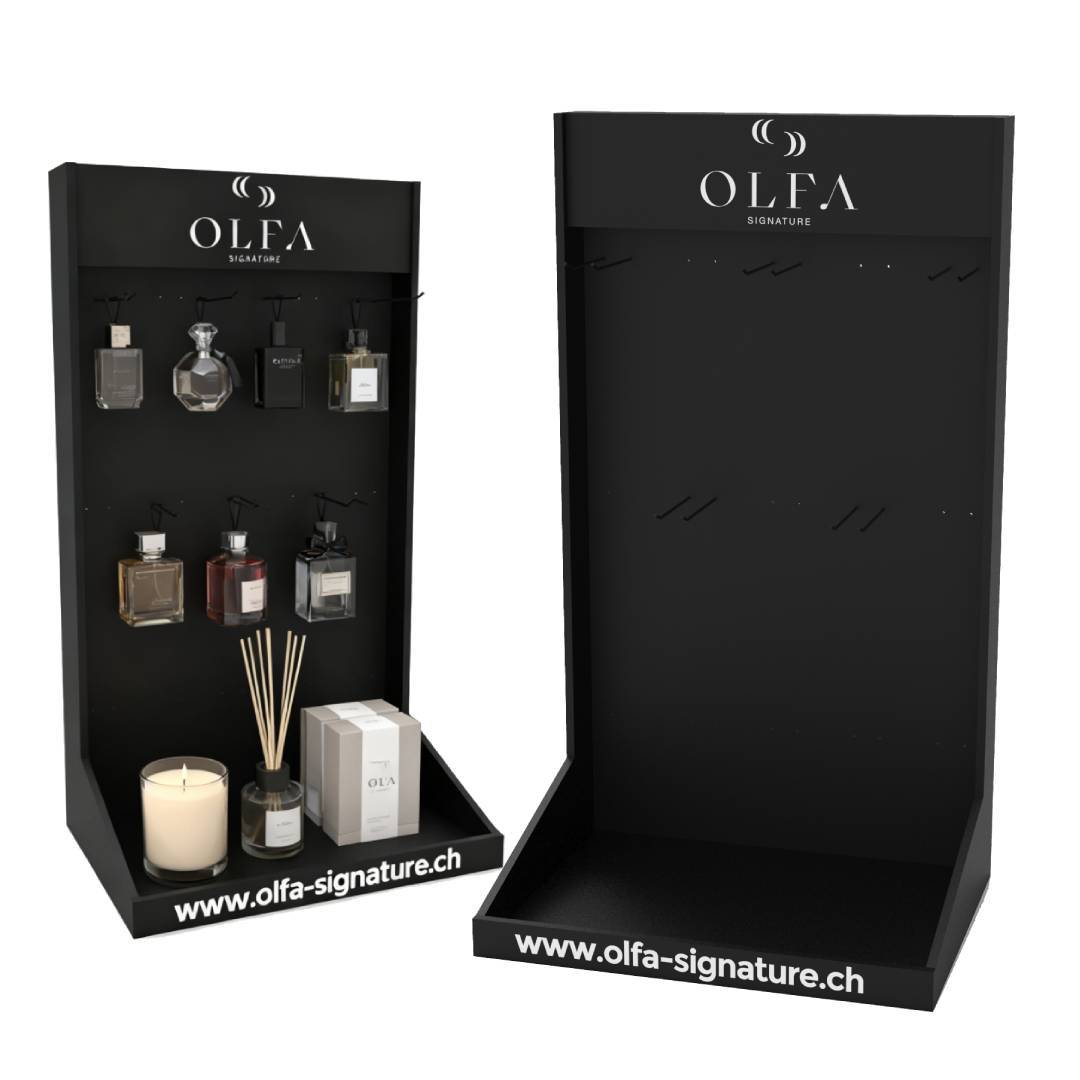 Customized Countertop PVC Fragrance Display Rack for Perfumes & Aromatherapy Easy to Assemble for Boutiques & Retail Stores