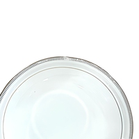 Assiette personnalisée en porcelaine fine blanche, style américain minimaliste, faite à la main, qualité alimentaire, sur glaçure, HIHUI Beijing, 12 pouces, pour la maison