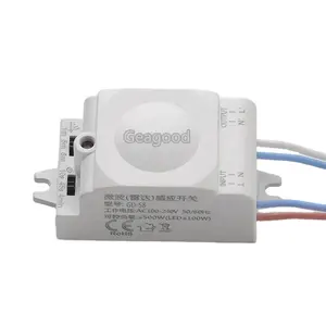 Geagood long distance Adjustable Indoor 360 degree sensor 5.8GHz microwave motion sensor switch