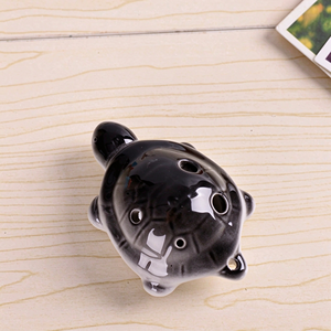 Ocarina en céramique colorée en forme de tortue, petit instrument à vent à 6 trous pour cadeau d'anniversaire - Product Image 4