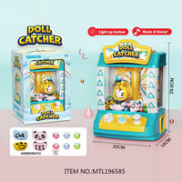 Machine à griffes électrique mini pour enfants, en plastique, pour attraper bonbons et animaux en peluche, jouets pour 5 à 7 ans, certifiée BSCI