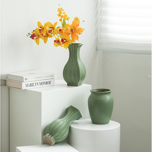 Vintage Style Ceramic Vase With Hydroponic Function for Living Room Entryway TV Console Dried <b>Flower</b> <b>Display</b> - Product Image 2