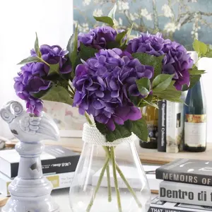 Têtes d'hortensias séchées, 5/lot, têtes de fleurs d'hortensia, pour bouquet, pour bricolage