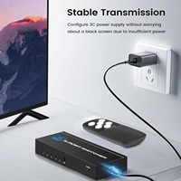 Conmutador HDMI SYONG 5 en 1 Salida 8K 4K Full HD 1080p 3D con Control Remoto IR, Divisores y Convertidores de Video para PS4, Xbox, Blu-Ray