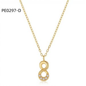 สร้อยคอแฟชั่นประดับเซอร์โคเนีย C0297 สำหรับผู้หญิง เครื่องประดับคุณภาพสูง - Product Image 2