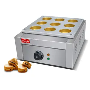 9 Löcher japanische rote Bohnen Kuchen Obanyaki Maker Imagawayaki Maschine Fast Snack Food Handels FY-9