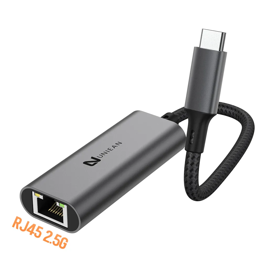 מחשב נייד usb4.0 ממיר רשת ethernet מסוג c כדי 2.5g gigabit ethernet תואם thunderbolt תואם 3/4 thunderbolt