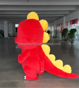 Disfraz <span class=keywords><strong>de</strong></span> dinosaurio inflable rojo realista para representaciones teatrales, desfiles <span class=keywords><strong>de</strong></span> festivales, disfraz <span class=keywords><strong>de</strong></span> Mascota, <span class=keywords><strong>alquiler</strong></span> <span class=keywords><strong>de</strong></span> Cosplay para caminar - Product Image 4