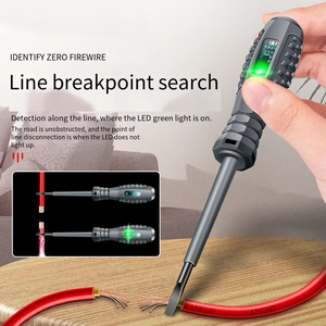 Professional Magnetic Flat-head Screwdriver <b>Bit</b> Dual-Purpose Measuring Digital Display Color Light Testing Pen D25004A- - Product Image 5