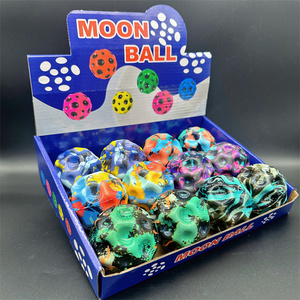 HAPU Factory 70mm Fireworks Color Pu Eco-Friendly High Bounce Ball Training Fun Moon Simple Classic Lovely Dog <b>Bite</b> Pet - Product Image 3