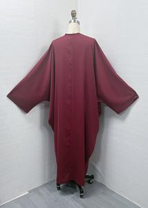 Noir <span class=keywords><strong>Abaya</strong></span> femmes robe musulmane 2024 dubaï mode manches chauve-souris ample grand devant ouvert <span class=keywords><strong>Kimono</strong></span> Style arabe Maxi <span class=keywords><strong>Abaya</strong></span> - Product Image 5