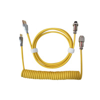 Kabel Keyboard Mekanik USB-C Tipe-C untuk Komputer Desktop dengan Pelindung Anyaman dan Bahan TPE