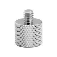 Adaptador de Tornillo para Trípode de Cámara, de Hembra a Macho, con Tornillo Oculto de 1/4