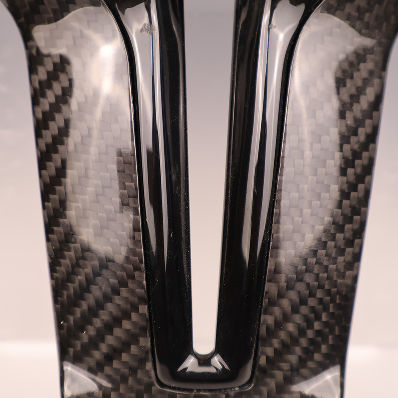 Carbon Fiber Steering Wheel Panel Frame Trim Cover (BMW Fitment), photo 5