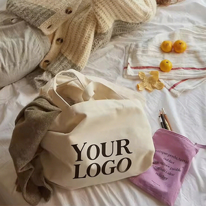 Vente en gros de sacs en toile avec logo personnalisé sacs à provisions en coton recyclé sacs en toile élégants pour épicerie - Product Image 4