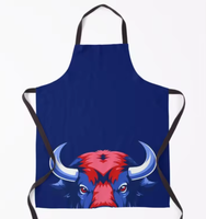 Tablier Go Buffalo City, cadeau pour les fans de sport américains, tablier rouge et bleu, Philadelphia Buffalo Pride, marchandises personnalisées, nouvelle arrivée