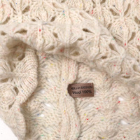 Nouveau Bonnet Femme 100% Laine Tricoté Ananas Ajoure Style Blogger Ajusté Design Niche Automne Hiver 2026