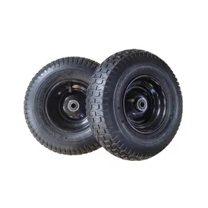 500-6 Industrial Lawn Pneumatic Tire Wheels Hand Truck Wheelbarrow Replacement Wheels