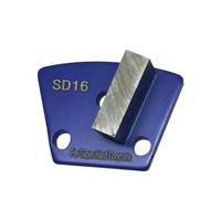 Sabot de meulage diamanté trapézoïdal pour ponceuse à sol, nivellement du béton et décapage de revêtement époxy, rouge 30 #   SD16 bleu pour béton dur