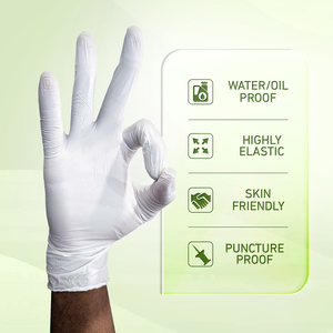 Cina manifattura Anti-chimica impermeabile guanti di Nitrile sicurezza di laboratorio uso polvere senza guanti di Nitrile scatola di 100 - Product Image 2