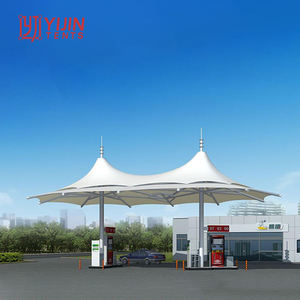 Tensile <b>Tent</b> Membrane Structure Fabric <b>Tent</b> PVDF Fabric Tensile <b>Shade</b> Membrane Structure Roofing - Product Image 4