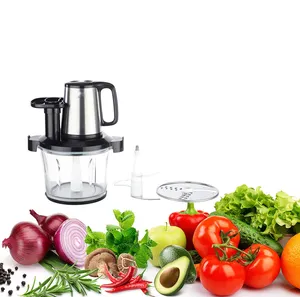Elektrischer Mini-Knoblauch-Chopper Wasserdicht mit Edelstahl klingen für Rühr muttern Chili-Zwiebel-Fleisch-Mini-Küchenmaschine
