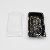 JY-1100 Boîte à sushi en plastique en gros, petite taille, boîte d'emballage alimentaire, contenants alimentaires à emporter, boîte d'emballage
