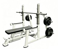 Banc de musculation professionnel en acier avec protection automatique pour la musculation, la compétition de powerlifting et l'entraînement de la poitrine
